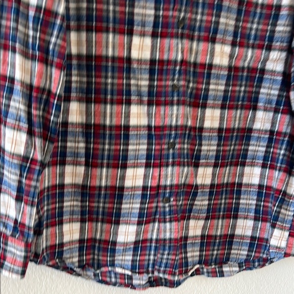 ST JOHN'S BAY Men's Plaid Shirt - Red, Blue, White - Picture 3 of 14